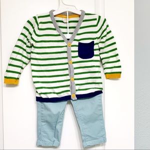 Cardigan trouser bundle 9-12mo baby